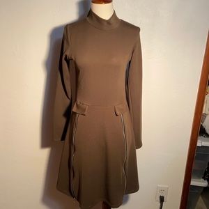 NWT boohoo brown dress